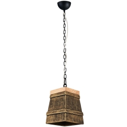Φωτιστικό Οροφής 414LRC1520 14x14x120cm 1xE27 40W Antique Gold Opviq