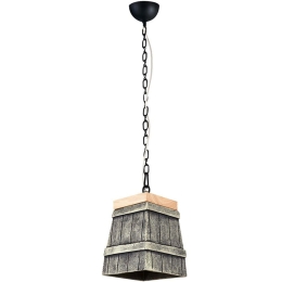 Φωτιστικό Οροφής 414LRC1522 14x14x120cm 1xE27 40W Grey Opviq