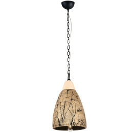 Φωτιστικό Οροφής 414LRC1528 Φ19x120cm 1xE27 40W Antique Gold Opviq