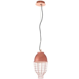 Φωτιστικό Οροφής 414LRC1931 Φ20x120cm Led 735lm 7W 4000K Rose Gold Opviq