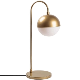 Φωτιστικό Επιτραπέζιο Horn 942FLG1840 18x25x53cm E14 40W Gold-White Opviq