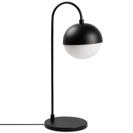 Φωτιστικό Επιτραπέζιο Horn 942FLG1842 18x25x53cm E14 40W Black-White Opviq