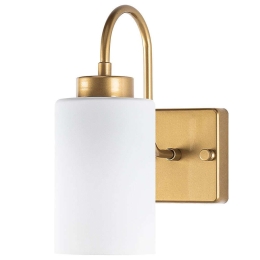Φωτιστικό Τοίχου - Απλίκα Duzsuz 942FLG2188 10x23x24cm E27 40W Gold-White Opviq