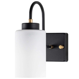 Φωτιστικό Τοίχου - Απλίκα Duzsuz 942FLG2189 10x23x24cm E27 40W Black-White Opviq
