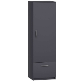 Ντουλάπα Μονόφυλλη Santa 505CRL1503 50x47,1x187cm Anthracite Μονόφυλλη