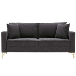 Καναπές Διθέσιος Berlin 825BLC2793 180x91x83cm Anthracite-Gold