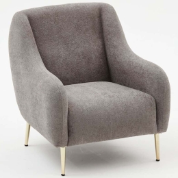 Πολυθρόνα Simena 825BLC2829 70x70x77cm Grey