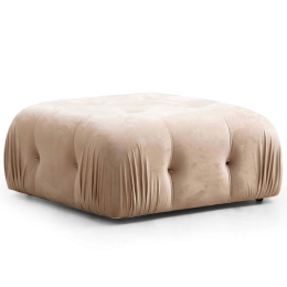 Σκαμπό Bubble Pouffe 560ARE1411 95x95x45cm Cream