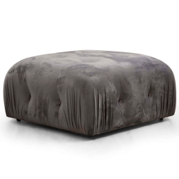 Σκαμπό Bubble Pouffe 560ARE1419 95x95x45cm Grey