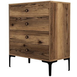 Συρταριέρα Lizbon 845HCT1204 76x40x90,7cm Walnut