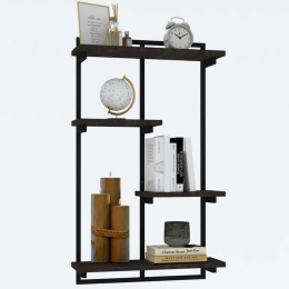 Ραφιέρα Τοίχου Dodo 495SSE1189 54x15x90cm Anthracite-Black