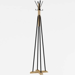 Καλόγερος Foley 495SSE2401 41x160cm Oak-Black Hanah Home Μοριοσανίδα, Μελαμίνη
