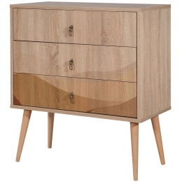 Συρταριέρα City Trio Desert 869VEL3463 80x40x90cm Oak