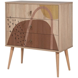Συρταριέρα City Trio Form 869VEL3472 80x40x89cm Multi