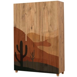 Ντουλάπα Τρίφυλλη Leva Hedera Desert 863SPH4231 120x48x189cm Multi Τρίφυλλη
