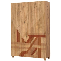 Ντουλάπα Τρίφυλλη Leva Hedera Flow 863SPH4233 120x48x189cm Multi Τρίφυλλη