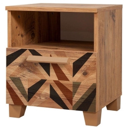 Κομοδίνο Leva Alfa Triangle 863SPH3521 45x40x52cm Multi