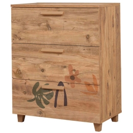 Συρταριέρα Leva Gravis Leaf 80x43x95cm Multi