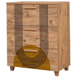Συρταριέρα Leva Gravis Sun 80x43x95cm Multi