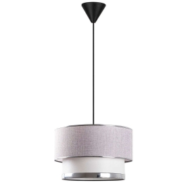 Φωτιστικό Οροφής Cake 390FLH1818 Φ30x65cm E27 40W Light Grey-Silver Opviq