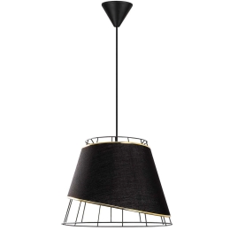 Φωτιστικό Οροφής Coniform 390FLH1823 Φ30x65cm E27 40W Black Opviq