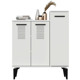 Παπουτσοθήκη Asimo 475OLV1834 90x35x94,6cm White Μοριοσανίδα, Μελαμίνη