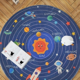 Χαλί Woopamuk107 625HFT2274 Navy Blue Conceptum Hypnose 150X150cm Round