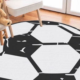 Χαλί Woopamuk162 625HFT2880 Black-White Conceptum Hypnose 100X100cm Round