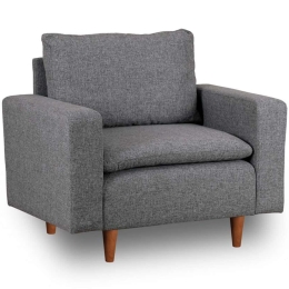 Πολυθρόνα Lungo 859FTN1754 105x79x78cm Light Grey