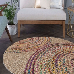 Χαλί WOOPAMUK480 Natural-Multi Conceptum Hypnose 150X150cm Round