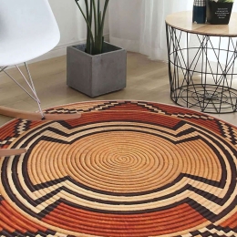 Χαλί WOOPAMUK512 Orange Conceptum Hypnose 90X90cm Round