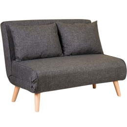 Καναπές - Κρεβάτι Διθέσιος Folde 859FTN2714 120x80x79cm Dark Grey
