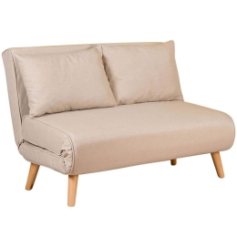 Καναπές - Κρεβάτι Διθέσιος Folde 859FTN2717 120x80x79cm Cream