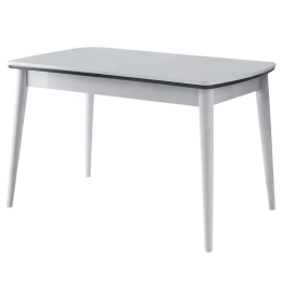 Τραπέζι Επεκτεινόμενο Vega 974NMB1538 130/160x80x75cm White Πλαστικό,Mdf