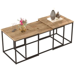 Ζιγκόν (Σετ 3Τμχ) 956LCS1239 50x50x47,8/90x45x44,8cm Pine