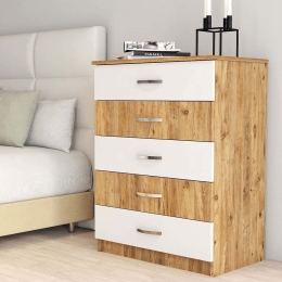 Συρταριέρα 616TNM1509 72x44,5x98,3cm Pine-White