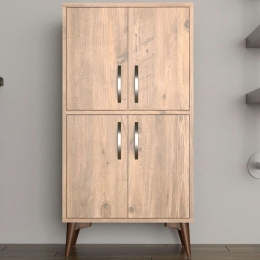 Ντουλάπι 616TNM1112 60x35x109cm Pine Μοριοσανίδα, Μελαμίνη