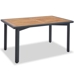 Τραπέζι Κήπου Berlin 561CLR1312 155x95x75cm Natural-Anthracite
