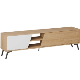 Έπιπλο Τηλεόρασης Fiona 776HMS3107 180x35,6x48cm Oak-White