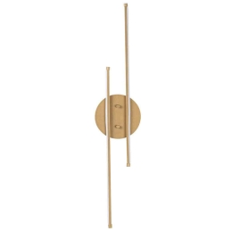 Φωτιστικό Τοίχου - Απλίκα Umut 119FRS1109 17x5x86cm Led 16W 3000K Gold Opviq