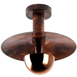 Φωτιστικό Οροφής - Πλαφονιέρα Kurt 942FLG2520 Φ28x26cm 1xG9 10W Copper Opviq