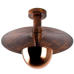 Φωτιστικό Οροφής - Πλαφονιέρα Kurt 942FLG2521 Φ38x31cm 1xG9 10W Copper Opviq