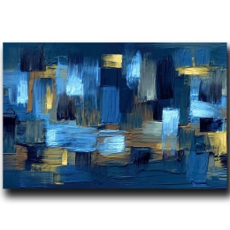 Πίνακας Καμβάς 122RMF1165 70x45cm Multi Wallity Οριζόντιοι Ξύλο, Καμβάς
