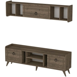 Σύνθεση Τηλεόρασης Alya 505CRL1726 180x35x55cm Walnut