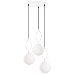Φωτιστικό Οροφής Ring 942FLG1655 45x45x185cm 3xE14 40W White Opviq