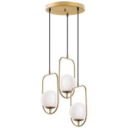 Φωτιστικό Οροφής Skew 942FLG1663 55x55x185cm 3xE14 40W Gold Opviq