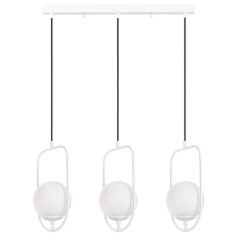 Φωτιστικό Οροφής - Ράγα Skew 942FLG1667 80x15x185cm 3xE14 40W White Opviq
