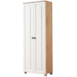 Ντουλάπα Δίφυλλη Tuvalle 230TVL1203 60x30x175cm Oak-White Δίφυλλη