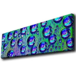 Πίνακας Καμβάς Με Φως Led 139LDG1108 90x30cm Multi Wallity Οριζόντιοι Ξύλο, Καμβάς