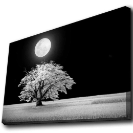 Πίνακας Καμβάς Με Φως Led 139LDG1140 70x45cm Multi Wallity Οριζόντιοι Ξύλο, Καμβάς